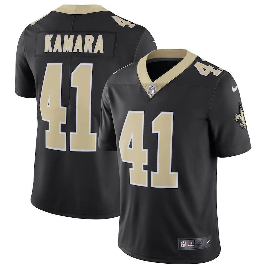 Cheap Men New Orleans Saints 41 Alvin Kamara Nike Black Vapor Untouchable Limited NFL Jersey